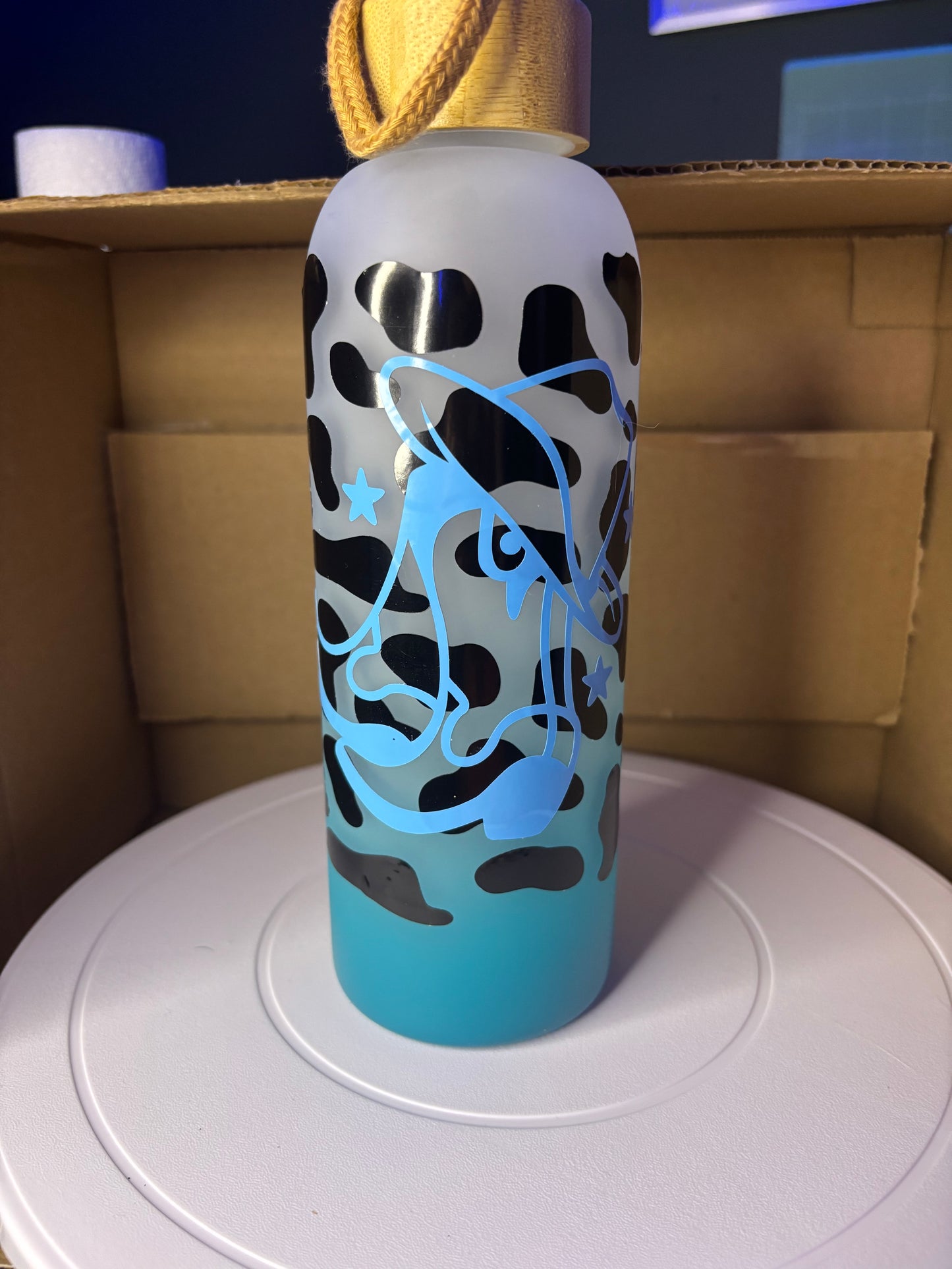 Cow Print 24oz Bottle